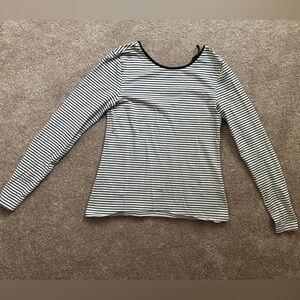 COS Long Sleeve Striped Tee - sz M